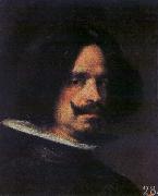 VELAZQUEZ, Diego Rodriguez de Silva y Self-portrait wry oil painting
